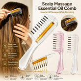 Crystal Serum Comb Applicator Massage Hair Comb for Scalp Massage