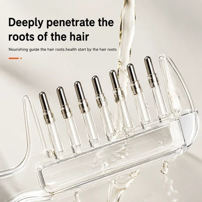 Crystal Serum Comb Applicator Massage Hair Comb for Scalp Massage
